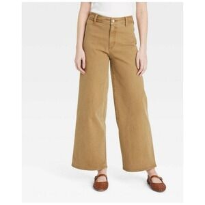 Women's High Rise Sailor Wide Leg Ankle Jeans Size 6 Universal Thread